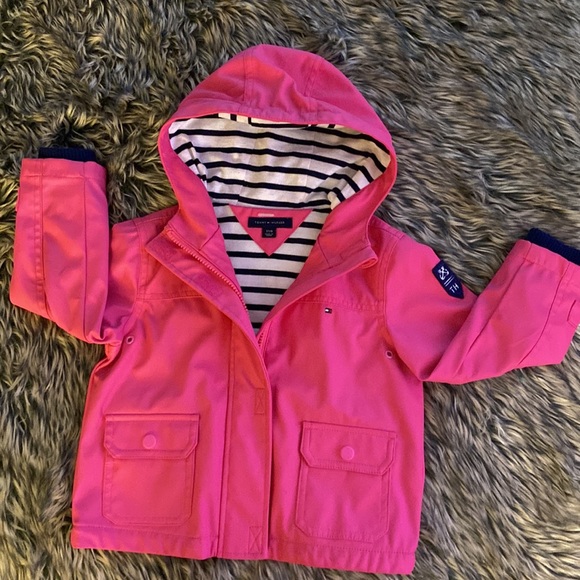 Kids Tommy Hilfiger Rain Jacket | Size 3T/B | Colour Pink - Picture 6 of 6